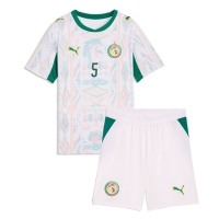 Dres Senegal Idrissa Gueye #5 Domáci pre deti MS 2026 Krátky Rukáv (+ trenírky)
